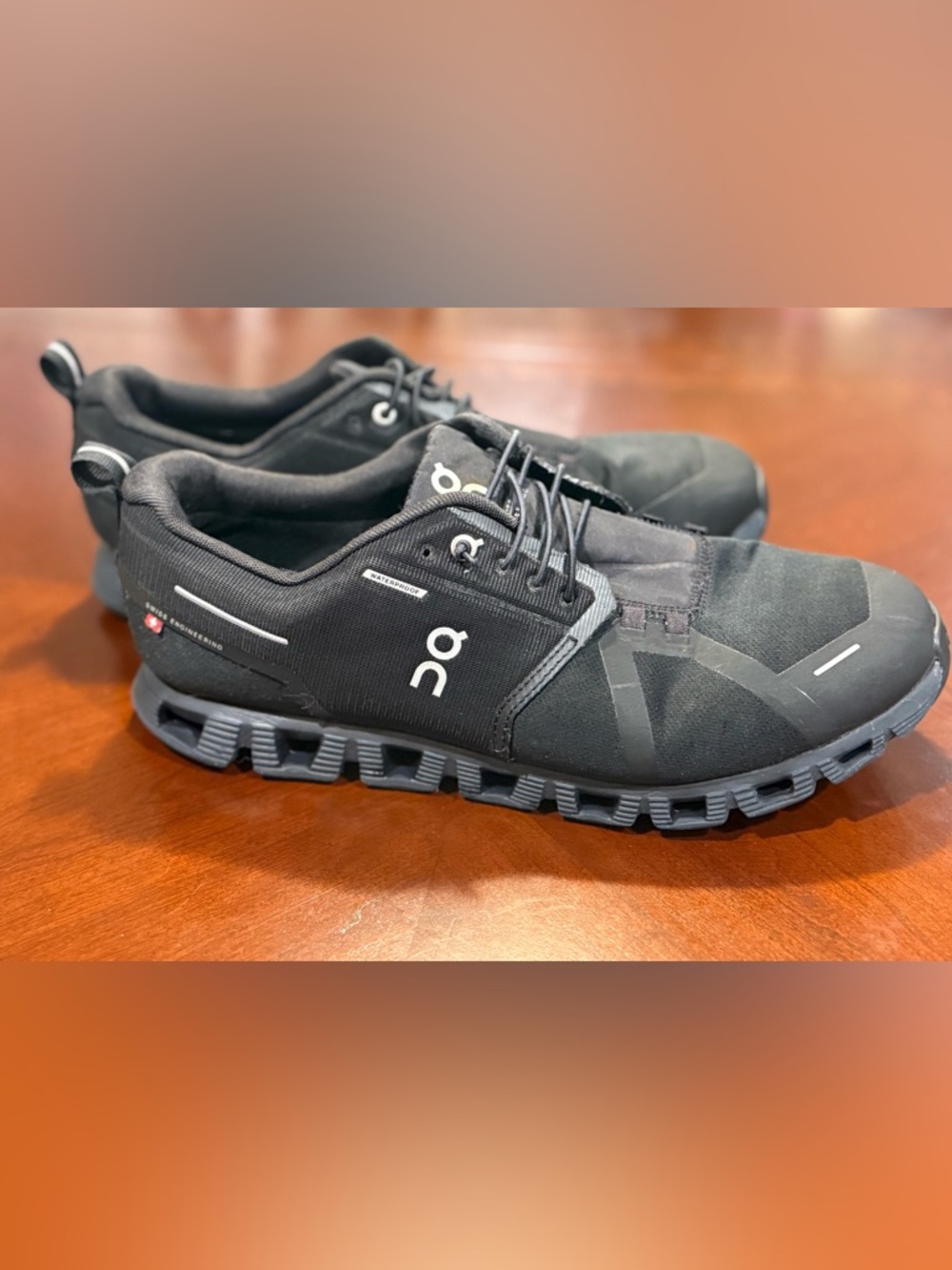 On Running Men’s Black Waterproof Sneakers